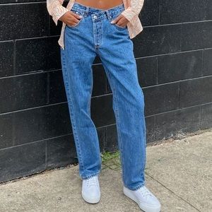 Princess Polly holly asymmetrical jeans